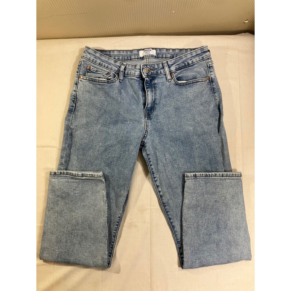 Denizen from Levis Womens 12 W31 Boyfriend Jeans Light Wash Blue Stretch 36723